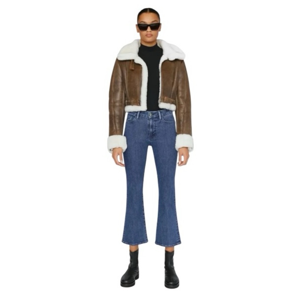 FRAME Le Crop Mini Boot Kinley Jeans size 33